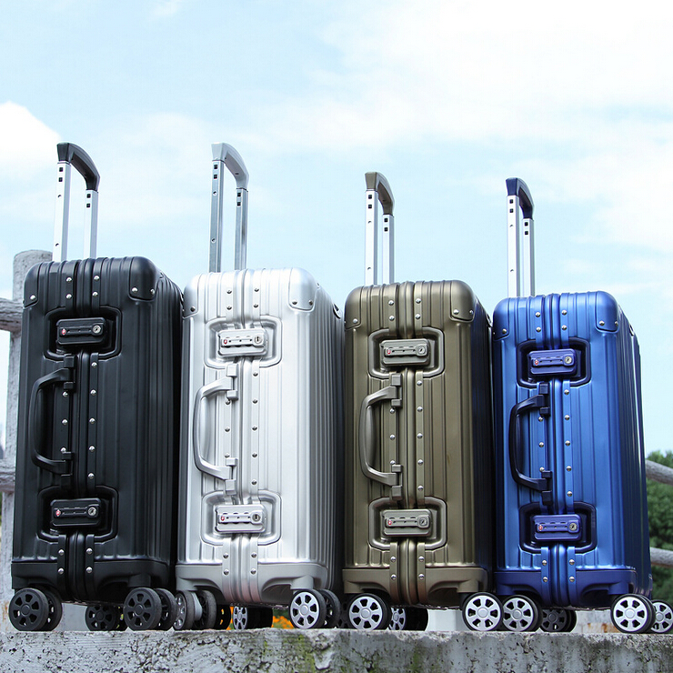 铝镁合金拉杆箱万向轮24寸铝框旅行箱28寸女行李箱20寸密码箱男包