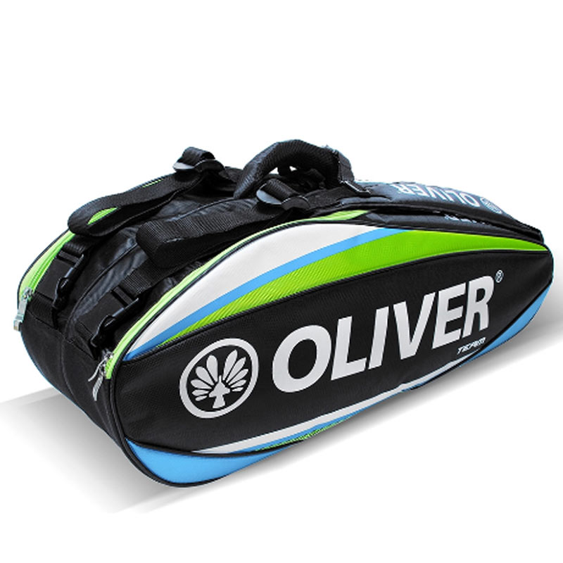 OLIVER奥立弗春呐6支装羽毛球双肩包网球拍包双层包正品防泼水