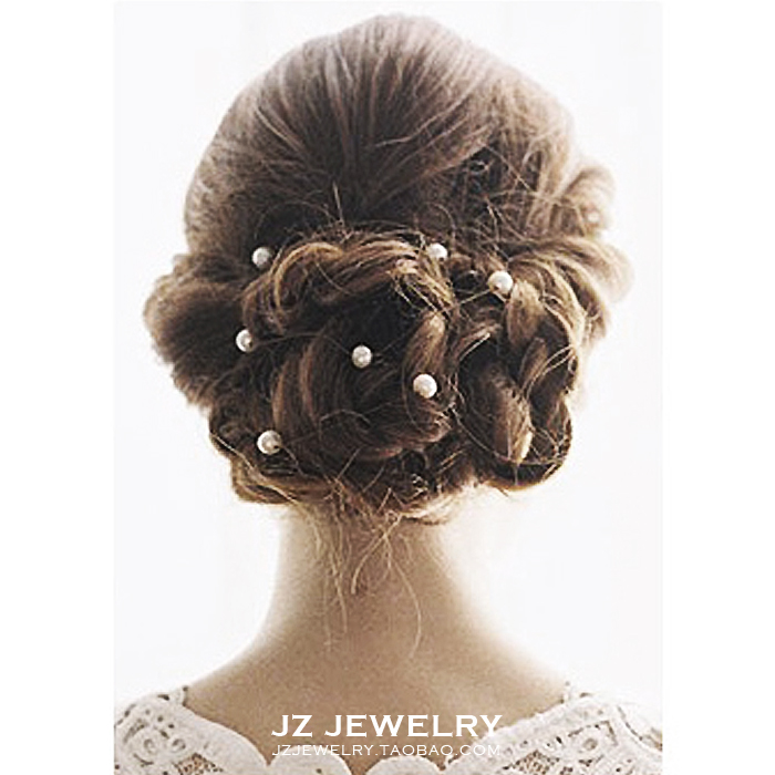 JZ Hair Accessory大牌T台走秀款 欧美设计师极简风 珍珠抓夹发夹