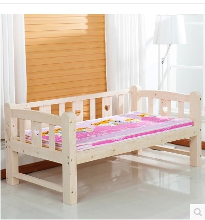 包邮床儿童床男孩女孩实木床松木床护栏床公主床婴儿床单人床特价