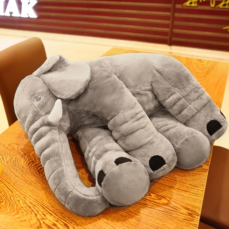 厂家直销宜家同款ins大象抱枕安抚象毛绒玩具公仔宝宝陪睡抱枕