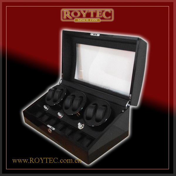 ROYTEC手表收藏盒 自动旋转手表盒 晃表器 黑色上链盒 摇表器