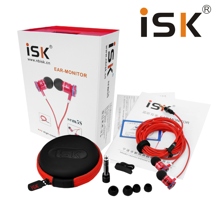 ISK SEM5S 监听耳机 入耳式专业监听耳塞 录音 SEM5S