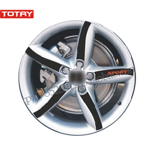 轮毂贴适用于 奥迪 2013款 A4L 轮毂碳纤维贴纸改装轮毂贴 G款
