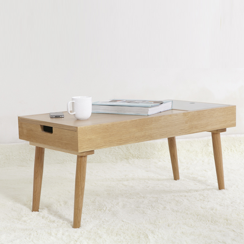 北欧风格丨日式家具原木纯实木白橡木茶几风小巧简单木桌7735