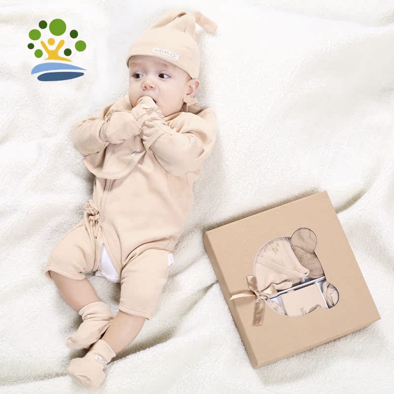 新生儿礼盒夏春秋初生婴儿衣服套装礼盒0-3-6月男女宝宝满月礼包