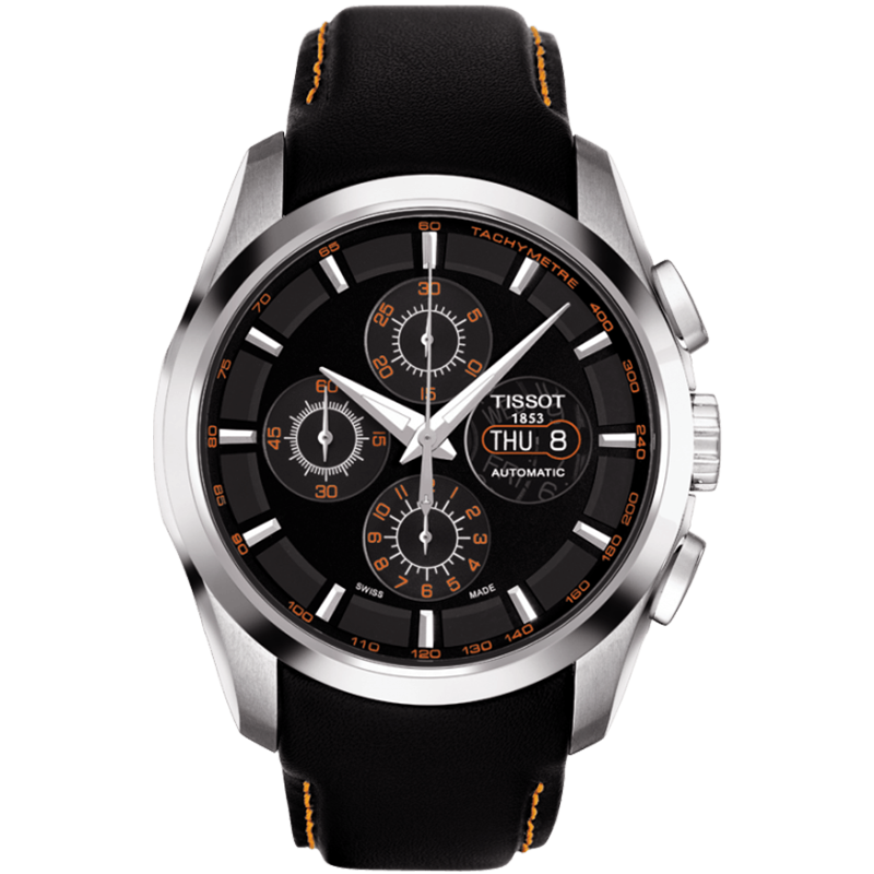 全国联保Tissot天梭库图自动机械男表T035.614.16.051.01皮带手表