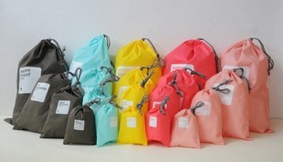 旅行季 韩国多用途旅行收纳袋 户外束口防水收纳袋鞋包等 4件套
