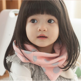 2015韩版热销 儿童围巾 宝宝装饰小五星双层围脖 儿童保暖围脖4色