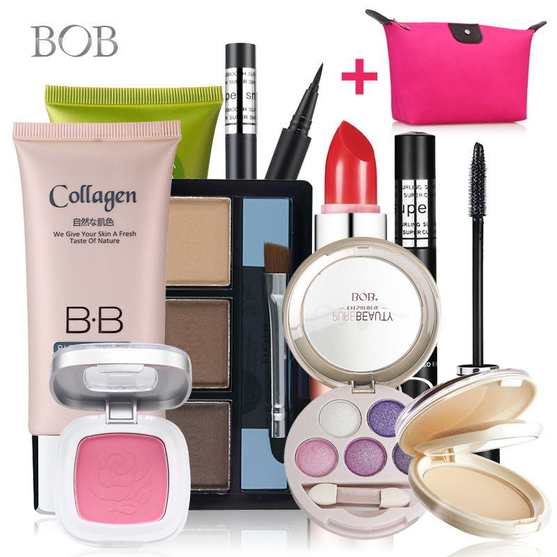 BOB彩妆套装全套组合 正品包邮 初学者淡妆化妆品美妆套装工具