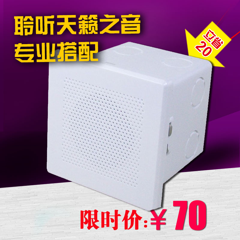 天籁TL-21可装86盒的吸顶音箱墙面音箱 迷你小音箱 背景音乐音箱