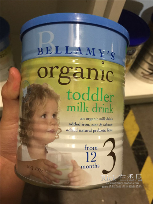 澳洲原装进口Bellamy贝拉米3段有机婴儿牛奶粉三段空运直邮