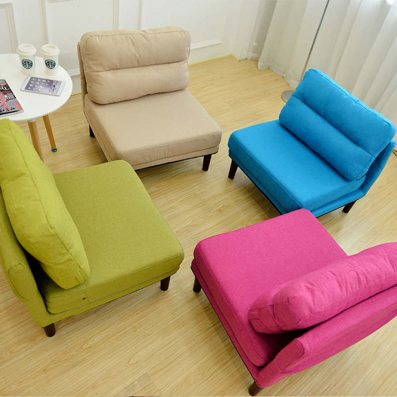 包邮现代简约懒人沙发单人布艺沙发创意双人客厅卧室沙发椅可拆洗