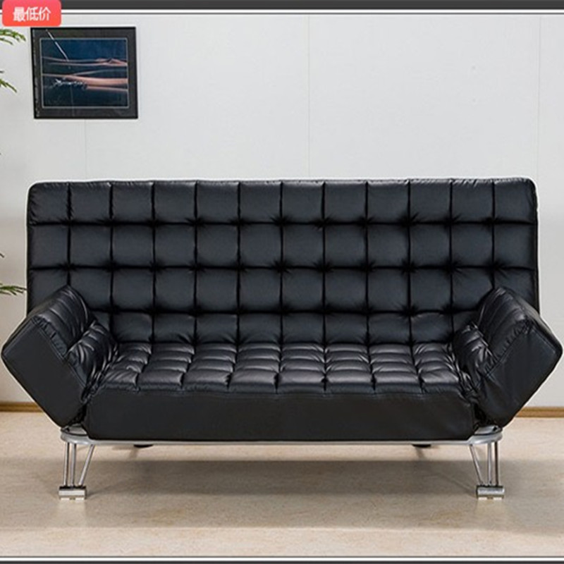 欧寐嘉日式小户型皮艺沙发现代客厅休闲可折叠沙发床1.8米三人位