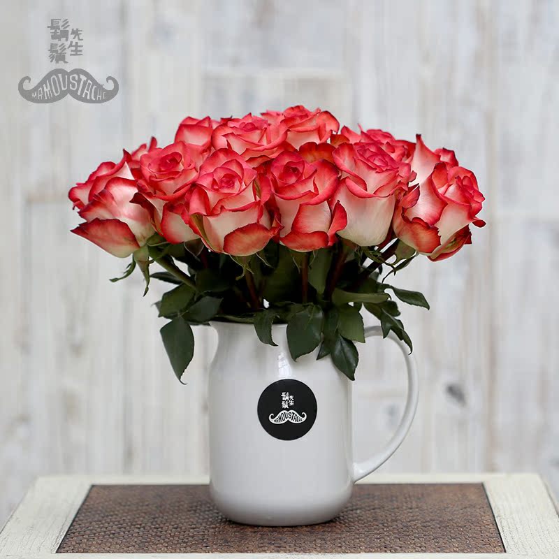 胡须先生 厄瓜多尔进口玫瑰11枝 特别的礼物 玫瑰中玫瑰 新奇特
