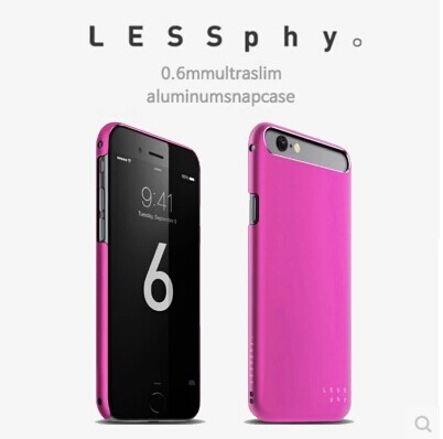 韩国LESSphy 苹果6保护壳iPhone6超薄手机壳4.7金属外壳6彩壳新品