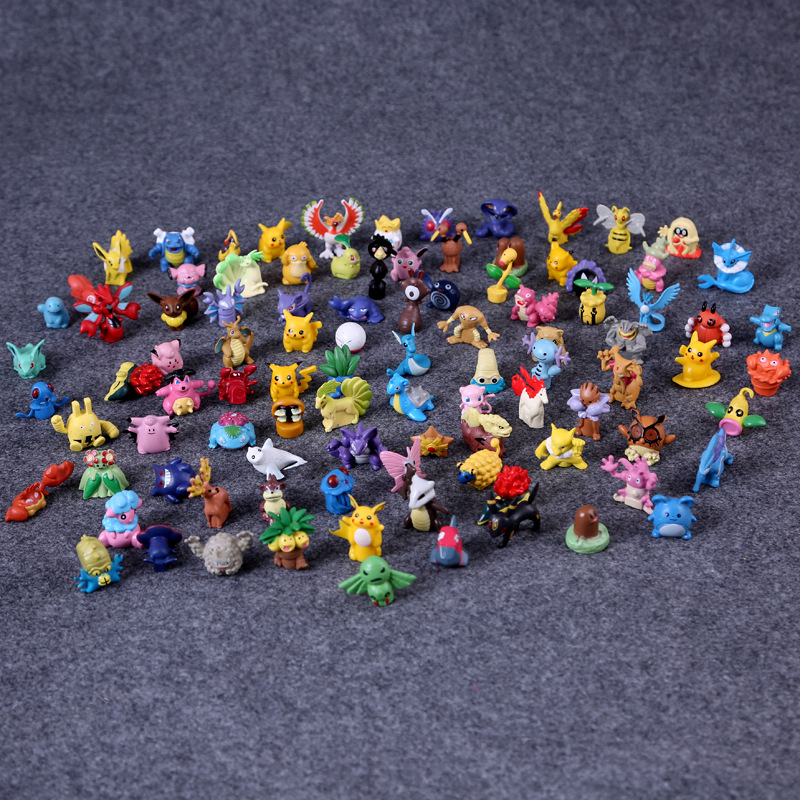 Pokemon Go宠物小精灵神奇宝贝口袋妖怪Q版全套蛋糕玩具摆件礼物