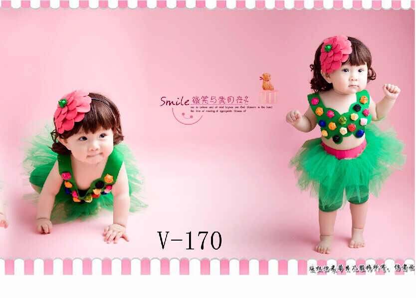 新款儿童摄影服装影楼服饰拍照半岁到1宝宝造型艺术童装v-170