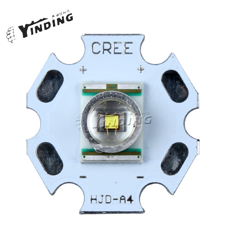 CREE XRE Q5灯珠 白光/暖白/红光/绿光/蓝光/黄光3W LED灯芯灯泡