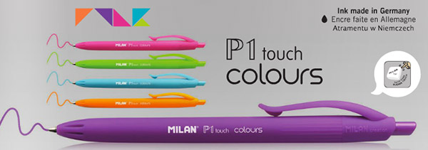 滿68包郵  西班牙Milan文具 敲型圓珠筆★P1-touch colours