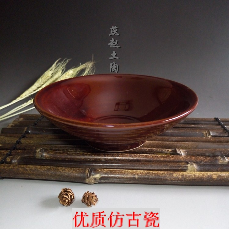 土陶面碗 粗陶碗 复古碗 拉面碗 日式面碗 牛肉面碗 土瓷 粗瓷碗