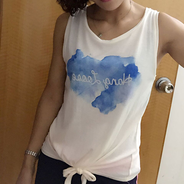 2015春夏季莫代尔系带罩衫韩印花运动休闲短款短袖T恤衫女