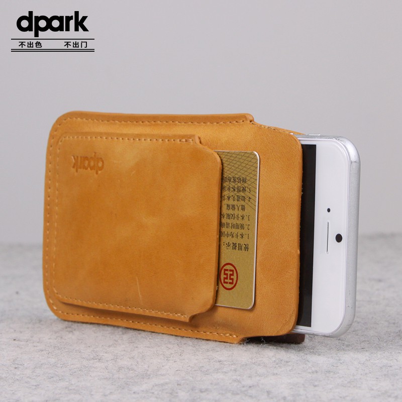 d-park 苹果6plus手机壳 iphone6手机套 真皮保护套 5.5/4.7通用
