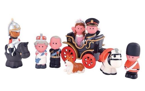 英国大牌儿童益智玩具 过家家玩具角色扮演主题人偶 皇家婚礼 散
