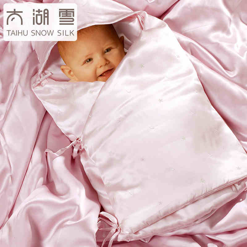 太湖雪正品婴儿新生儿真丝睡袋100%桑蚕丝抱被包被内胆男女宝宝秋