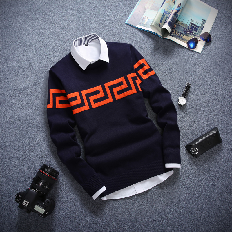 MVT2015青少年男装秋季新款韩版日系男士针织毛衫针织衫 学生毛衣