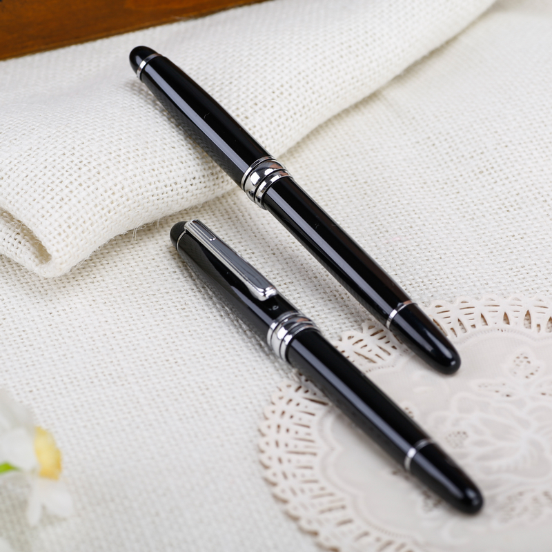XISAY中性笔签字笔 金属壳签字笔商务碳素笔宝珠笔刻字定制
