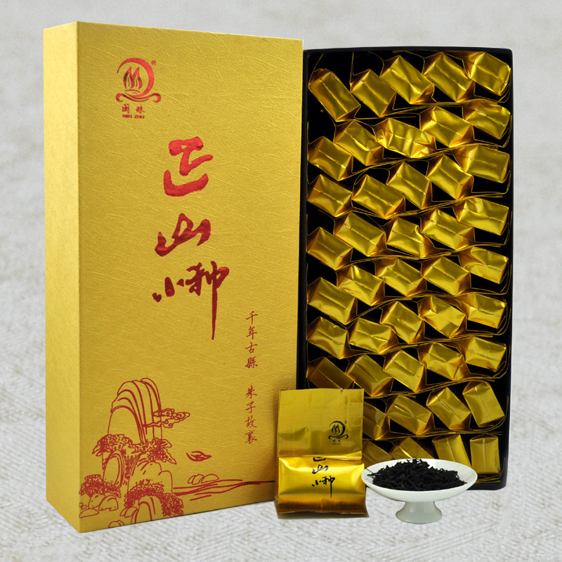 【买一送一】闽珠新茶 正山小种 红茶 共500g 精品礼盒装特级茶叶