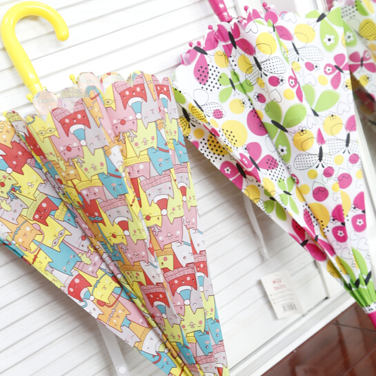 韩国可爱儿童雨伞小雨伞卡通雨伞男女伞宝宝公主伞最小孩时尚雨伞