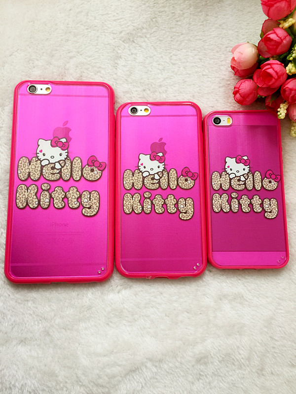 iPhone5、6、6plus卡通Kitty边软背硬二合一！！