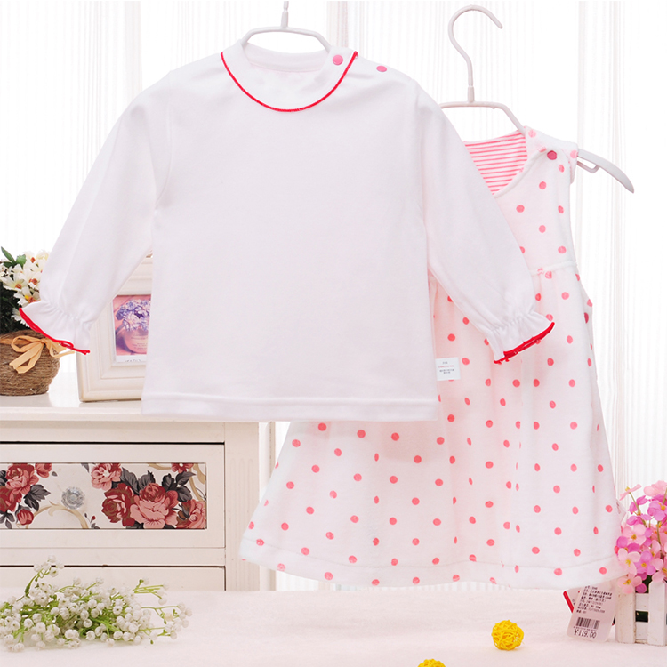2015春季新款女童裙套装韩版 0-3岁婴儿宝宝裙纯棉打底衫秋衣裙子