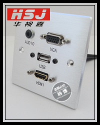 多功能墙面插座 HDMI面板 墙面接线板 86型多媒体高级酒店插座