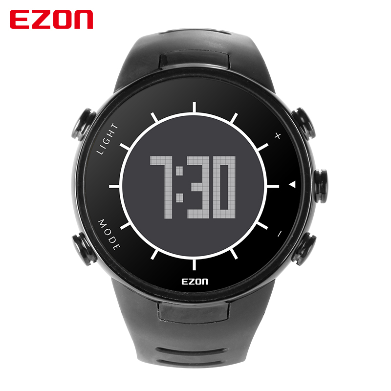 EZON宜准运动手表户外跑步女士计步电子表时尚潮流休闲防水T020