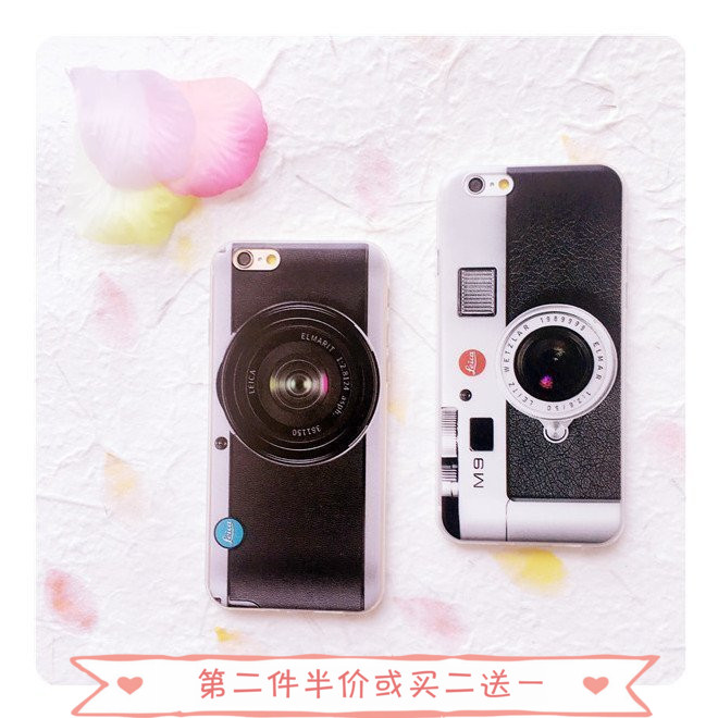 iphone6手机壳创意苹果6s plus搞怪相机5软壳7代/7plus个性保护套