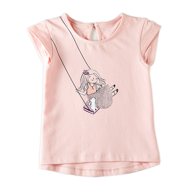 阳光鼠女童短袖T恤圆领纯棉新款儿童t恤宝宝上衣童装女夏装2015