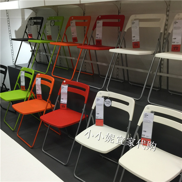 IKEA深圳宜家代购 尼斯 折叠餐椅 办公椅 多色 特价 小小妮家居