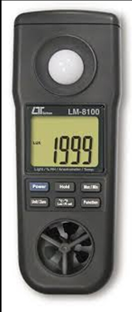 原装正品台湾路昌LM-8100湿度温度风速计光度仪四合一测试仪