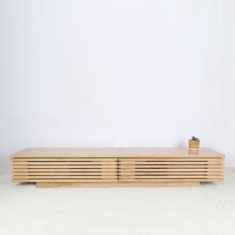 北欧风格丨日式家具木质原木白橡木电视柜电视机台置物柜116