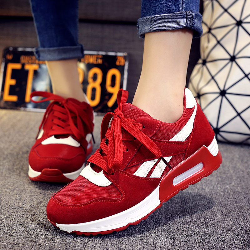 2015夏秋新款韩版女运动鞋平跟气垫网鞋低跟学生透气休闲跑步鞋