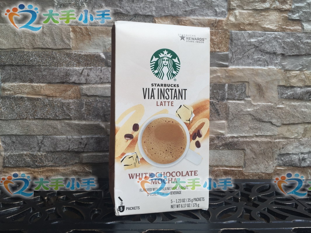 美国代购星巴克Starbucks via速溶免煮咖啡白巧克力摩卡拿铁 整盒
