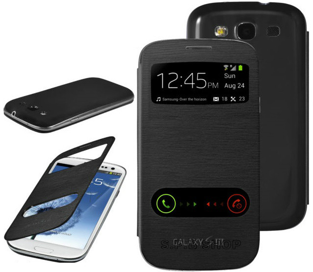 Slim S-VIEW Flip Case Battery Cover For Samsung GALAXY S3