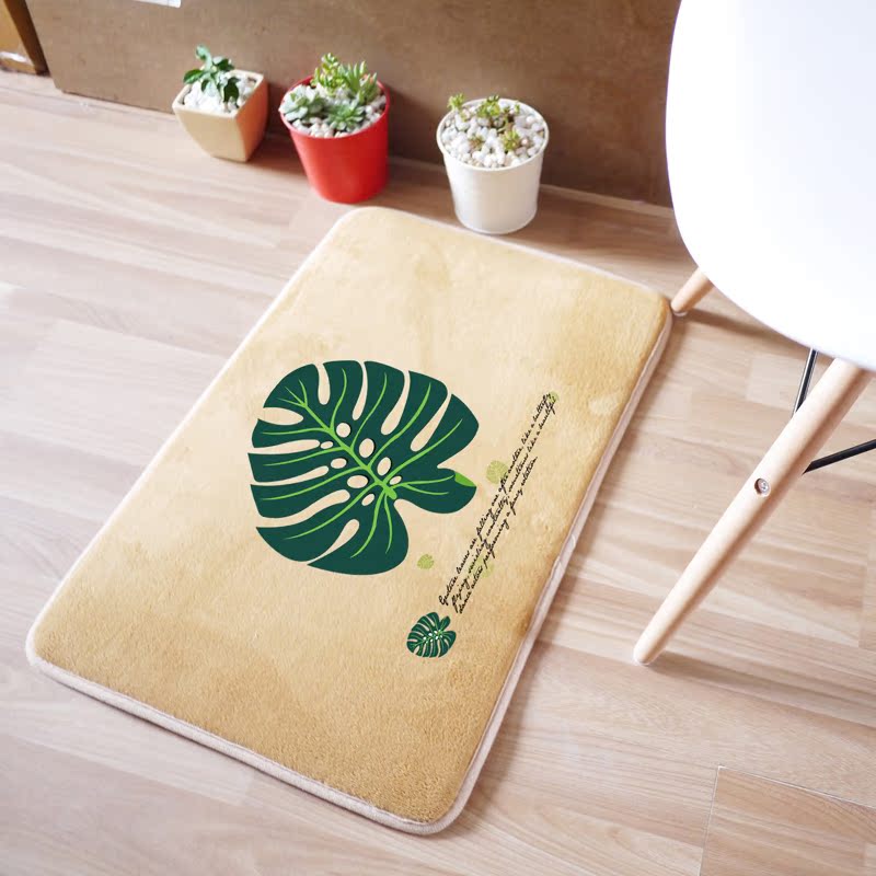 原创设计 日韩风格 家居客厅 卧室珊瑚绒 地垫 地毯 门垫 包邮