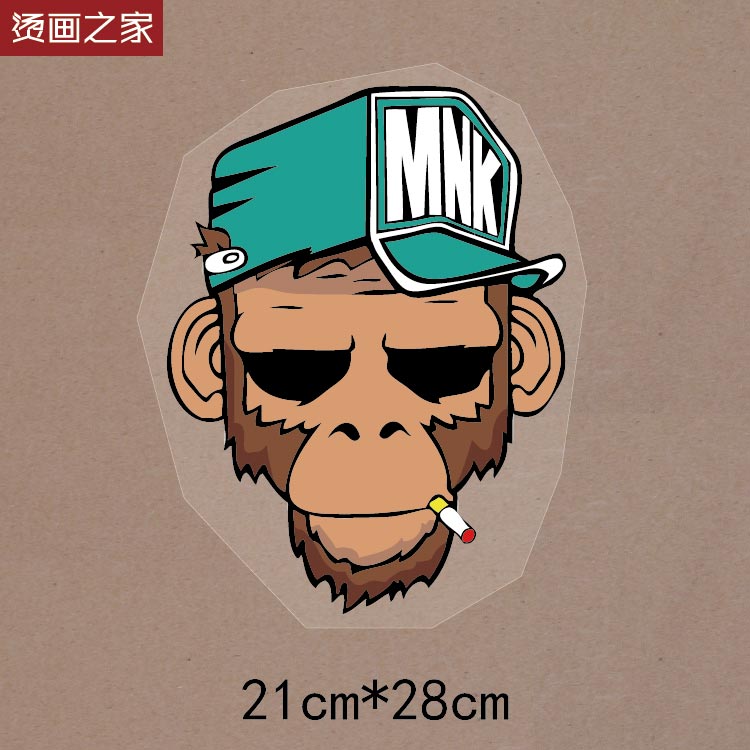 烫画之家恶搞品牌个性卡通系列猴子现货烫画 热转印烫画t恤印制