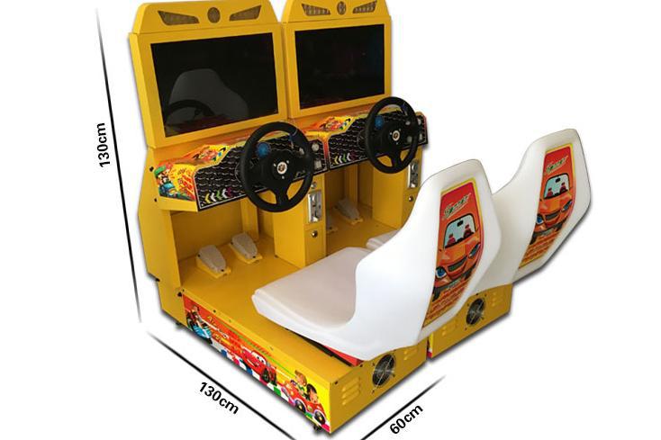 工厂直销大型电玩城娱乐模拟投币游戏机22寸儿童高清环游赛车机
