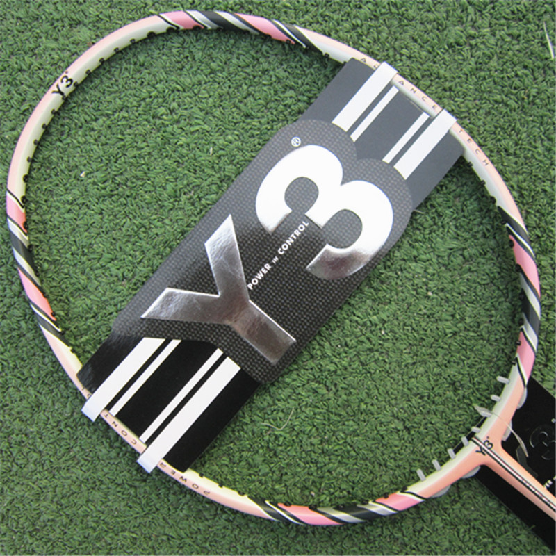 特价包邮正品Y-3羽毛球拍原动力黑色707粉色808 Y3全碳素超轻羽拍