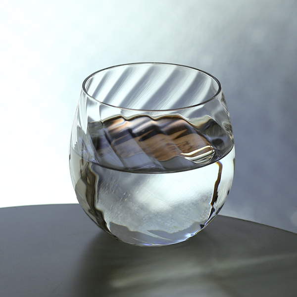 现货日本松德硝子katachi Q 透明刻花玻璃杯 手工吹制 酒杯正品